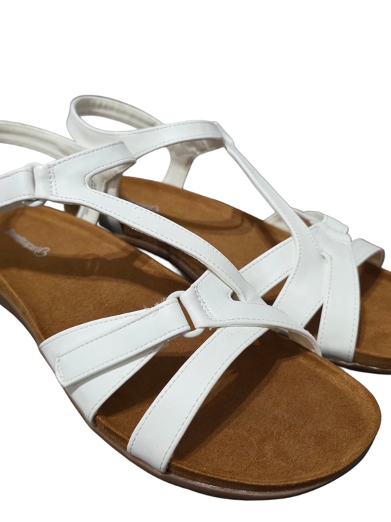 BareTraps Shoes - Baretraps Jaxen White Adjustable Sandals NIB